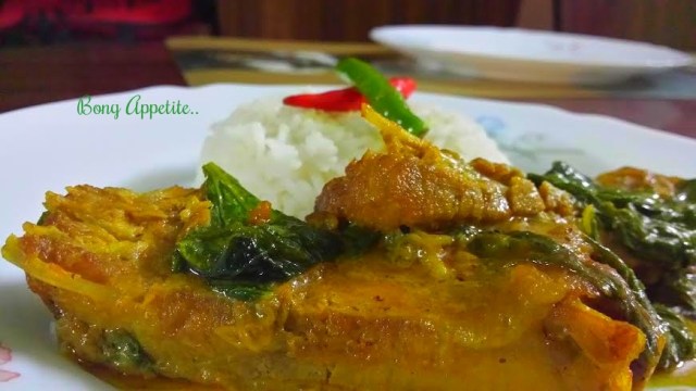 fish with mustard greens